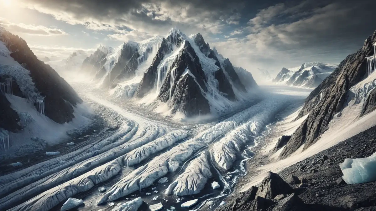 Na Antarktidě už tají i vrcholky ledovců - to se dříve nestávalo.