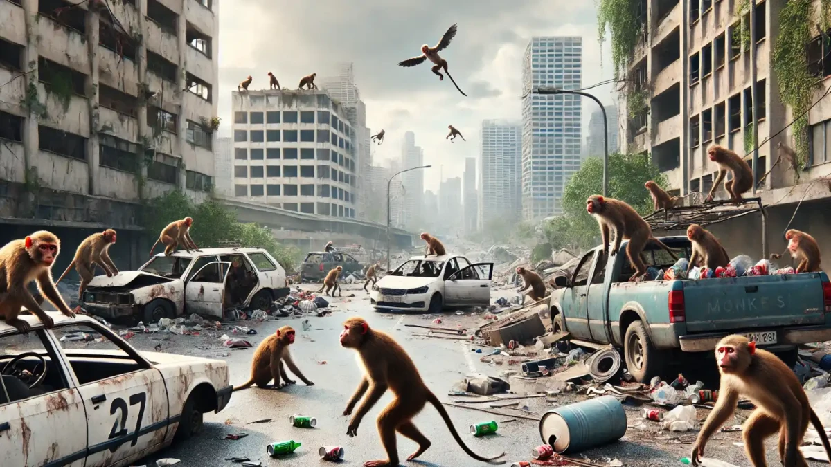 Čekáte zombie apokalypsu? Ulice začínají ovládat opičí gangy!