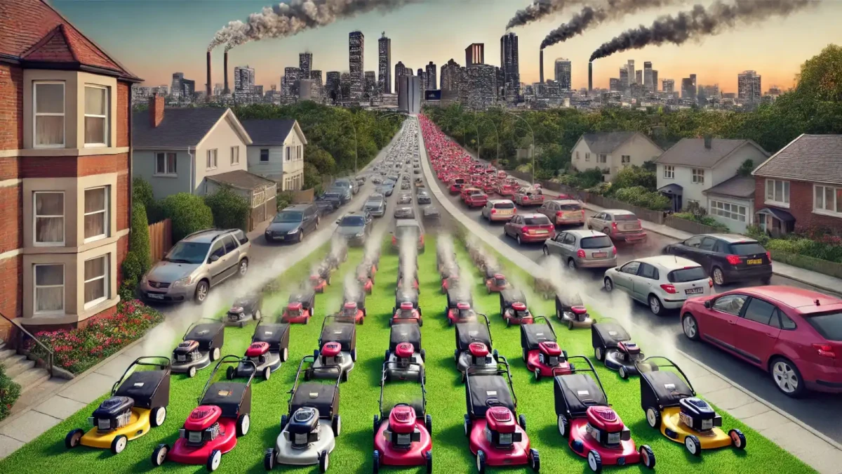 Sekačky na trávu v USA vyprodukují stejně nebezpečných emisí jako všechny motory spalovacích aut v Evropě!