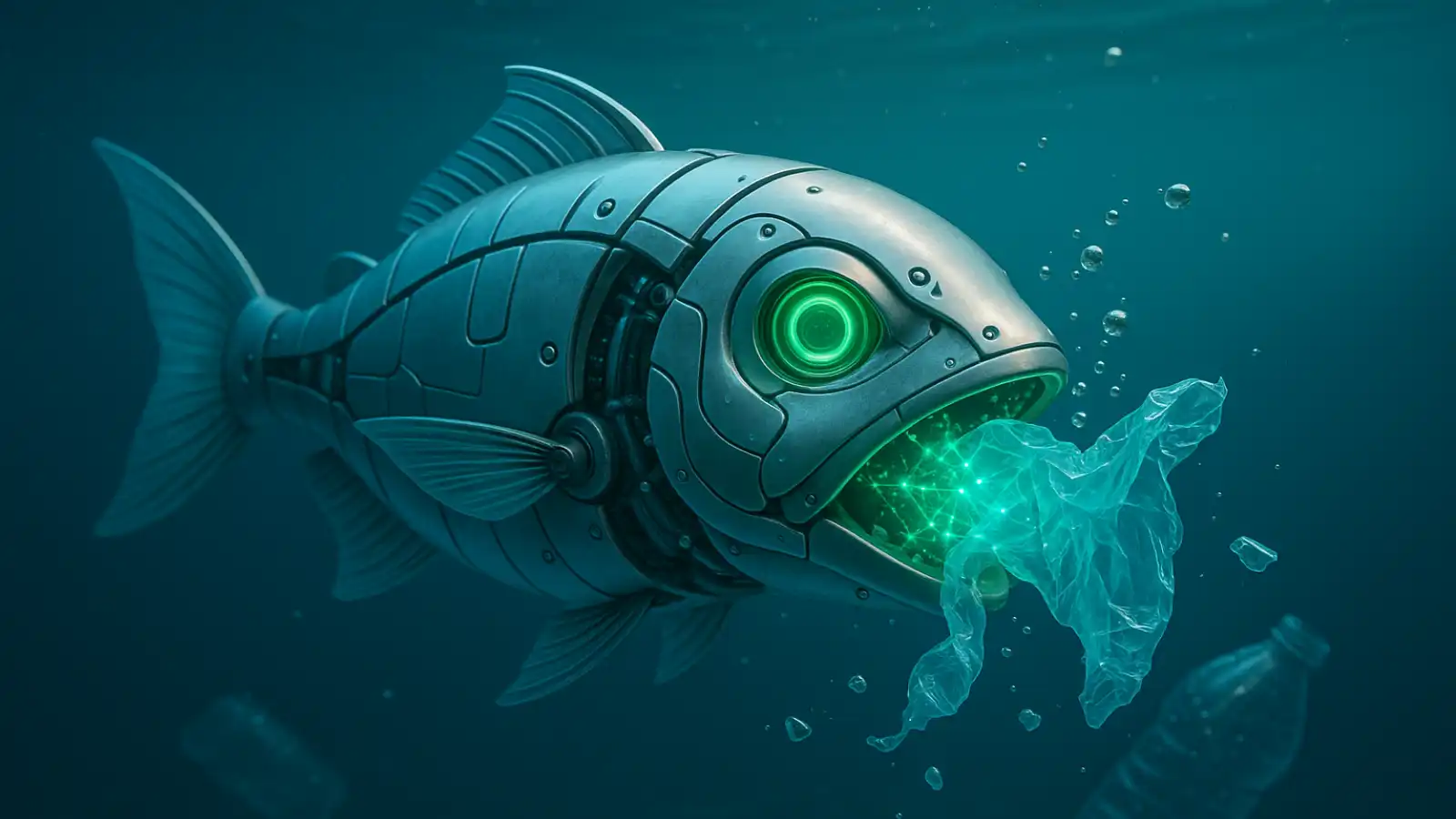 Robotická ryba využívá plastový odpad jako palivo a čistí tak oceány
